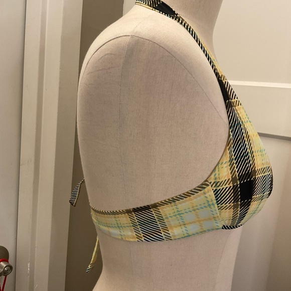 Apollo Swimwear Plaid Bikini Top - Picture 5 of 7